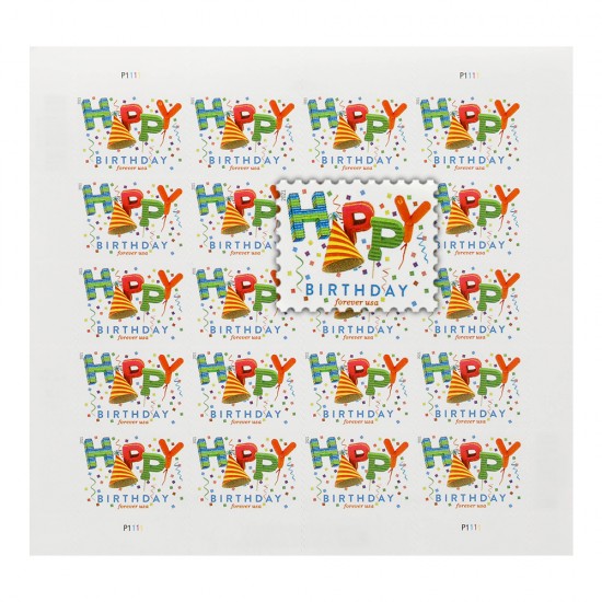 US 2021 Happy Birthday Stamps Forever US 2021 Happy Birthday Stamps Forever